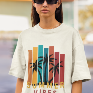 Summer Vibes Women Oversized T-Shirt